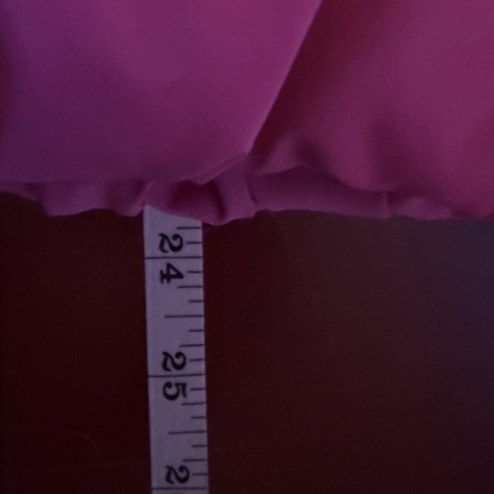 Glossy Pink Puffer Vest Womens Size S Quilted Shiny‎ Zip Up Bratz Y2k Gorpcore - Picture 10 of 10